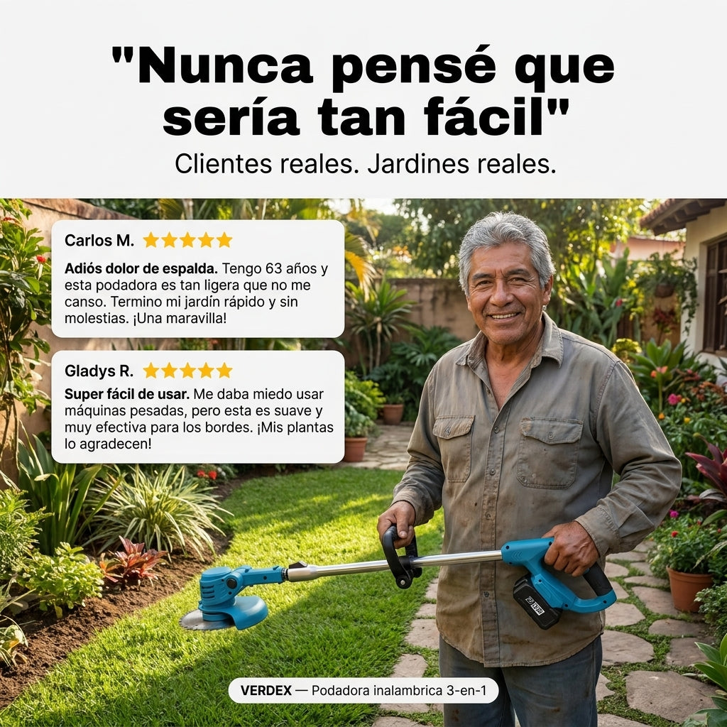 Podadora De Cesped 2 Baterias — vista 6