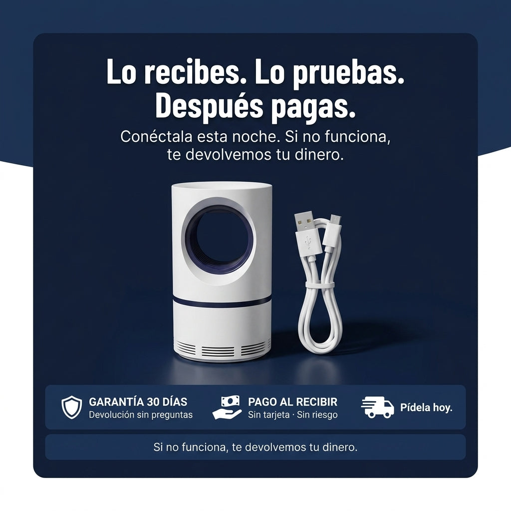 Lampara Mata Y Atrapa Mosquitos — vista 7